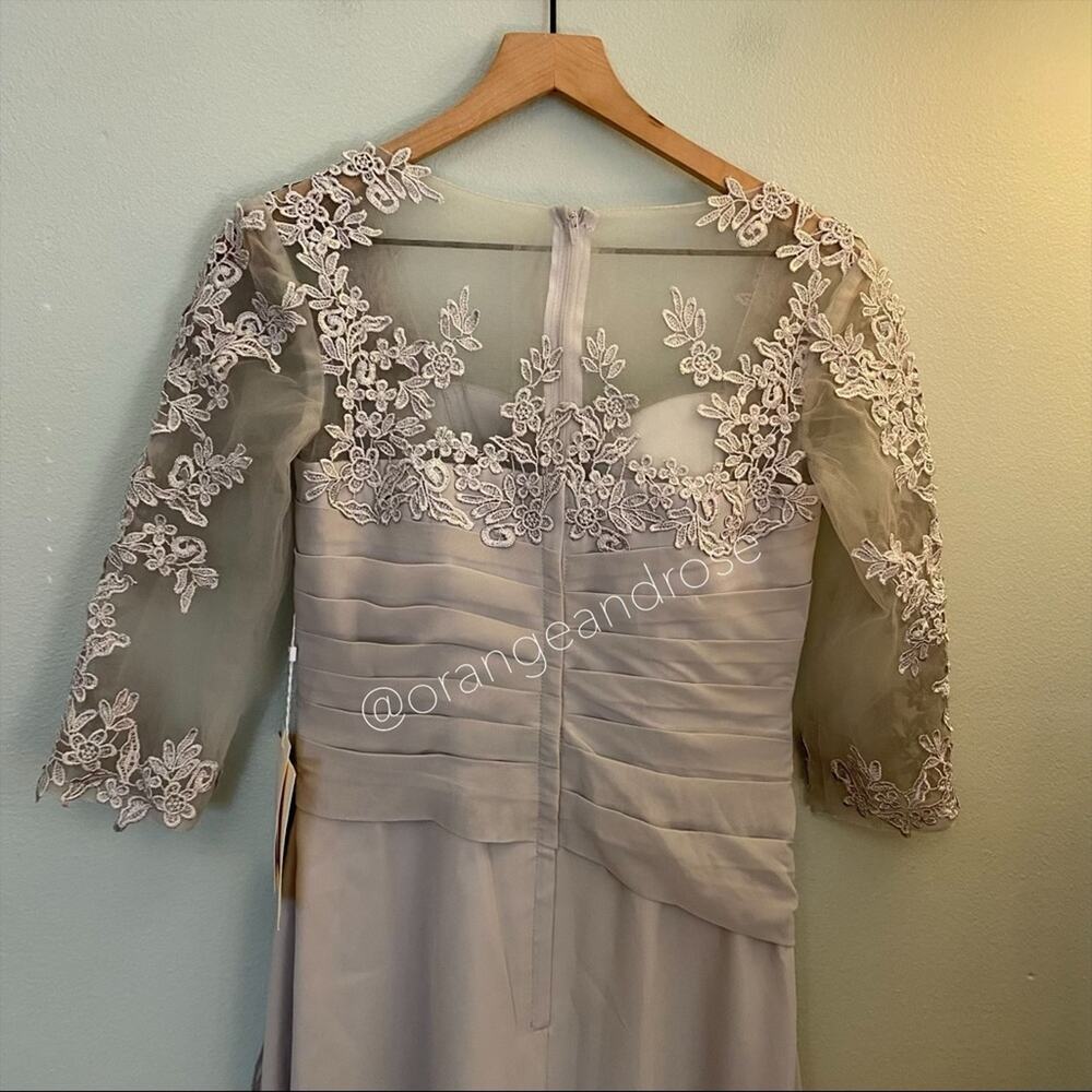 NWT LANTING Gray Bridesmaid Dress - Picture 12 of 12